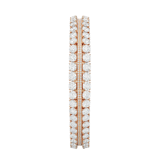 JLC - Calibre 101 Secrets - 29.07 MM x 12.22 MM - Pink Gold - Mother-Of-Pearl Dial - Diamond Bezel - Pave Diamond Pink Gold Bracelet - Q2872201