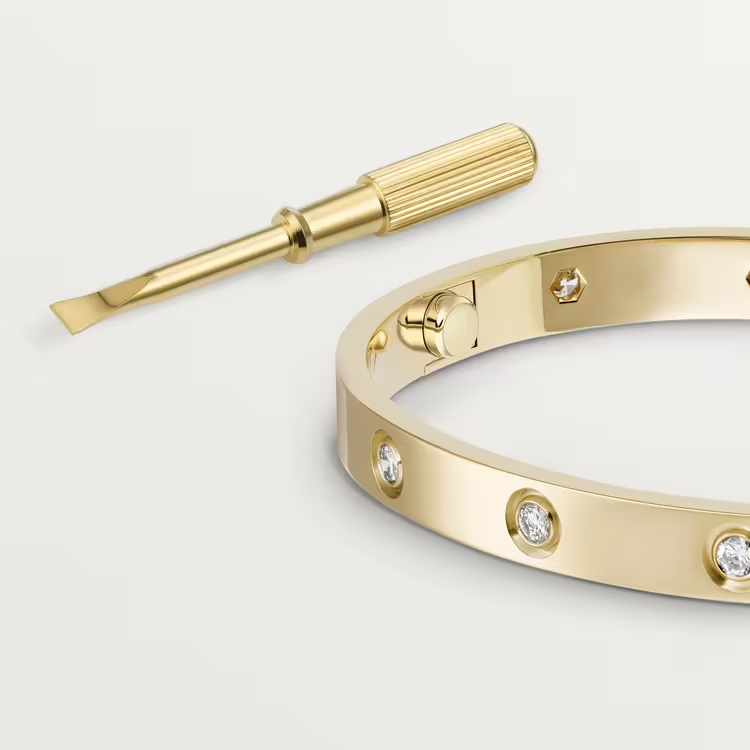 Cartier Love Bracelet Diamonds - Yellow Gold - B6070317