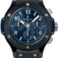 Hublot Big Bang Ceramic 44 MM - Blue Rubber Straps - &nbsp;Blue Dial - 301.CM.710.RX