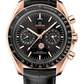 Omega Constellation Rose Gold 44.25 MM - Black Leather Strap - Black Dial - 304.63.44.52.01.001