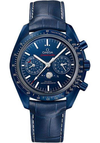 Omega Constellation Blue Ceramic 44.25 MM - Blue Leather Strap - Blue Dial - 304.93.44.52.03.001