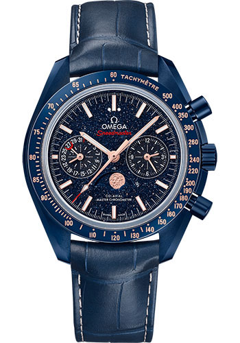 Omega Constellation Blue Ceramic 44.25 MM - Blue Leather Strap - Blue Dial - 304.93.44.52.03.002