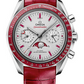 Omega Constellation Platinum 44.25 MM - Red Leather Strap - Gold Dial - 304.93.44.52.99.002