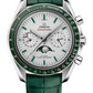 Omega Constellation Platinum 44.25 MM - Green Leather Strap - Gold Dial - 304.93.44.52.99.003