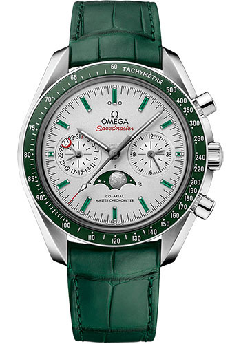 Omega Constellation Platinum 44.25 MM - Green Leather Strap - Gold Dial - 304.93.44.52.99.003