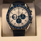 Omega Speedmaster "Silver Snoopy Award" 50th Anniversary Stainless Steel 42 MM - Coated Nylon Fabric Bracelet - Silver Dial - 310.32.42.50.02.001