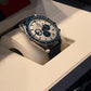 Omega Speedmaster "Silver Snoopy Award" 50th Anniversary Stainless Steel 42 MM - Coated Nylon Fabric Bracelet - Silver Dial - 310.32.42.50.02.001