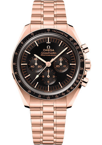 Omega Speedmaster Rose Gold 42 MM - Rose Gold Bracelet - Black Dial - 310.60.42.50.01.001