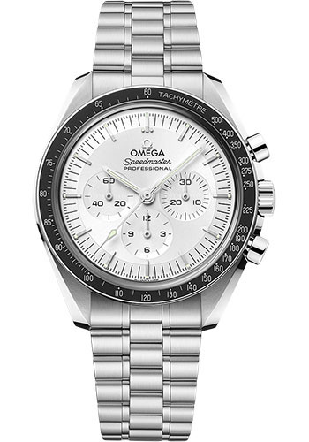 Omega Speedmaster White Gold 42 MM - White Gold Bracelet - Silvery Step Dial - 310.60.42.50.02.001