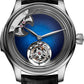 H. Moser & Cie Endeavour Concept Minute Repeater - Limited Edition - 40 MM - Titanium - Aqua Blue Fumé Dial - Alligator Leather Strap - 1904-0500