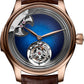 H. Moser & Cie Endeavour Concept Minute Repeater - Limited Edition - 40 MM - Red Gold - Aqua Blue Fumé Dial - Alligator Leather Strap - 1800-0204