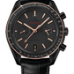 Omega Speedmaster Black Ceramic 44.25 MM - Black Leather Strap - Black Dial - 311.63.44.51.06.001 nyc watcher nyc watches