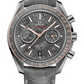 Omega Speedmaster Grey Ceramic 44.25 MM - Grey Leather Strap - Grey Dial - 311.63.44.51.99.002 nyc watcher nyc watches