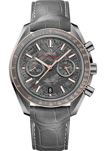 Omega Speedmaster Grey Ceramic 44.25 MM - Grey Leather Strap - Grey Dial - 311.63.44.51.99.002 nyc watcher nyc watches