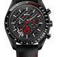 Omega Speedmaster Black Ceramic 44.25 MM - Black and Red Leather Strap - Black Dial - 311.92.44.30.01.002 nyc watcher nyc watches