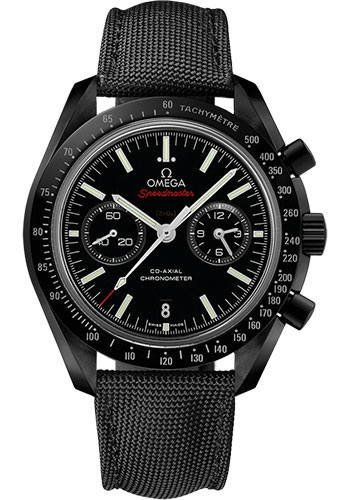 Omega Speedmaster Black Ceramic 44.25 MM - Black Fabric Strap - Black Dial - 311.92.44.51.01.007 nyc watcher nyc watches