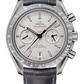 Omega Speedmaster Grey Ceramic 44.25 MM - Grey Leather Strap - Platinum Dial - 311.93.44.51.99.001 nyc watcher nyc watches