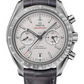 Omega Speedmaster Grey Ceramic 44.25 MM - Grey Leather Strap - Platinum Dial - 311.93.44.51.99.002 nyc watcher nyc watches