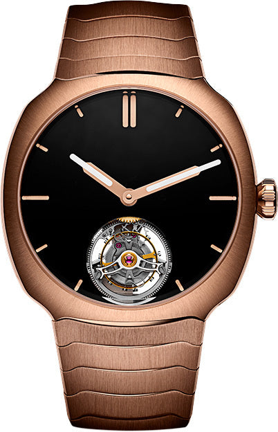 H. Moser & Cie Streamliner Tourbillon - Red Gold - 40 MM - Vantablack® Dial - Red Gold Bracelet - 6804-0400
