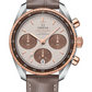 Omega Constellation Rose Gold and Stainless Steel 38 MM - Brown Leather Strap - Cappuccino Dial - 324.23.38.50.02.002