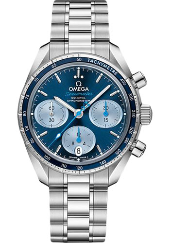 Omega Constellation Stainless Steel 38 MM - Stainless Steel Bracelet - Blue Dial - 324.30.38.50.03.002