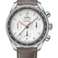 Omega Constellation Stainless Steel 38 MM - Brown Leather Strap - Diamond Bezel - Silvery Dial - 324.38.38.50.02.001