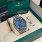 Rolex Stainless Steel & White Gold Sky Dweller Watch - 42 MM - Jubilee Bracelet - Blue Dial - 326934 blij