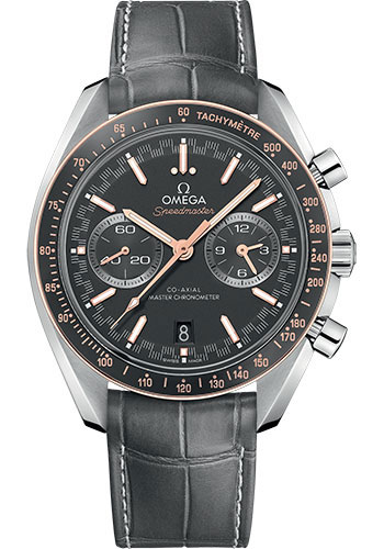 Omega Constellation Stainless Steel 44.25 MM - Grey Leather Strap - Grey Dial - 329.23.44.51.06.001