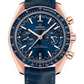 Omega Constellation Rose Gold 44.25 MM - Blue Leather Strap - Sun Brushed Blue Dial - 329.53.44.51.03.001