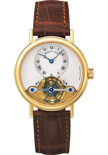 Breguet Classique Grande Complication Yellow Gold 36 MM - Brown Leather Strap - Silver Dial - 3357BA/12/986