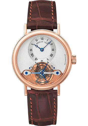 Breguet Classique Grande Complication Rose Gold 36 MM - Brown Leather Strap - Silver Dial -  3357BR/12/986