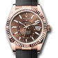 Rolex Everose Gold Sky Dweller Watch - 42 MM - Oysterflex Strap - Fluted Ring Command Bezel - Chocolate Index Dial - 336235 choiof