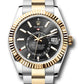 Rolex - Skydweller - 42 MM - Stainless Steel and Yellow Gold - Black Index Dial - Fluted Bezel - Oyster Bracelet - 336933