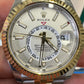 Rolex Stainless Steel and Yellow Gold Sky Dweller Watch - 42 MM - Jubilee Bracelet - Fluted Ring Command Bezel - White Index Dial - 336933 wij