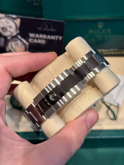 Rolex Stainless Steel and White Gold Sky Dweller Watch - 42 MM - Oyster Bracelet - Fluted Ring Command Bezel - Blue Index Dial - 336934-0005