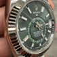 Rolex Stainless Steel and White Gold Sky Dweller Watch - 42 MM - Jubilee Bracelet - Fluted Bezel - Mint Green Index Dial - 336934 mgij