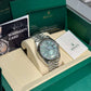 Rolex Stainless Steel and White Gold Sky Dweller Watch - 42 MM - Jubilee Bracelet - Fluted Bezel - Mint Green Index Dial - 336934 mgij