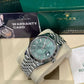 Rolex Stainless Steel and White Gold Sky Dweller Watch - 42 MM - Jubilee Bracelet - Fluted Bezel - Mint Green Index Dial - 336934 mgij