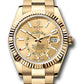 Rolex Yellow Gold Sky Dweller Watch - 42 MM - Oyster Bracelet - Fluted Ring Command Bezel - Champagne Index Dial - 336938 chio