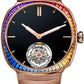 H. Moser & Cie Streamliner Tourbillon Rainbow Sapphire - Red Gold - 40 MM - Vantablack® Dial - Sapphire Bezel - Red Gold Bracelet - 6804-0401