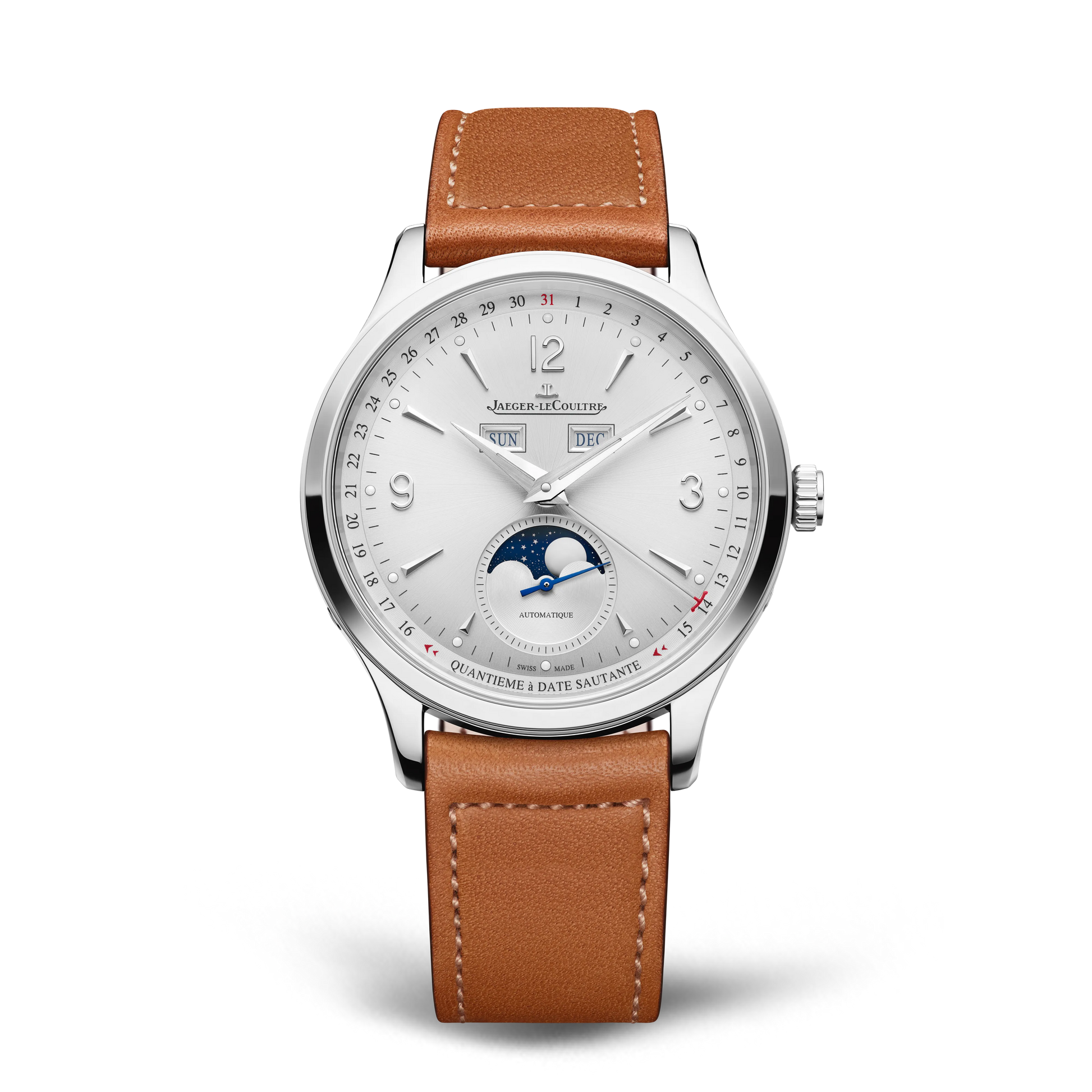 JLC - Master Control Calendar - 40 MM - Stainless Steel - Silvered-Gray Dial - Stainless Steel Bracelet - Q4148120