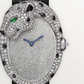 Cartier Panthére White Gold 39 MM - Shiny Black Alligator Strap - Diamond Bezel - Diamond-set Shagreen Dial - HPI01352