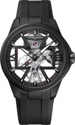 Ulysse Nardin  Executive Skeleton X Titanium 42 MM - Black Rubber Strap - Skeleton Dial - 3713-260-3/BLACK