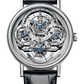 Breguet Classique Grande Complication Platinum 41 MM - Black Leather Strap - Skeleton Dial -  3795PT/1E/9WU