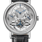 Breguet Classique Grande Complication Platinum 41 MM - Black Leather Strap - Silver and Multi-patterened Dial - 3797PT/1E/9WU