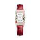 JLC - Reverso One "Hibiscus Rosa" Limited Edition - 40 MM x 20 MM - Rose Gold - Mother-Of-Pearl Dial - Diamond-Set Case - Red Leather Strap - Q3292425