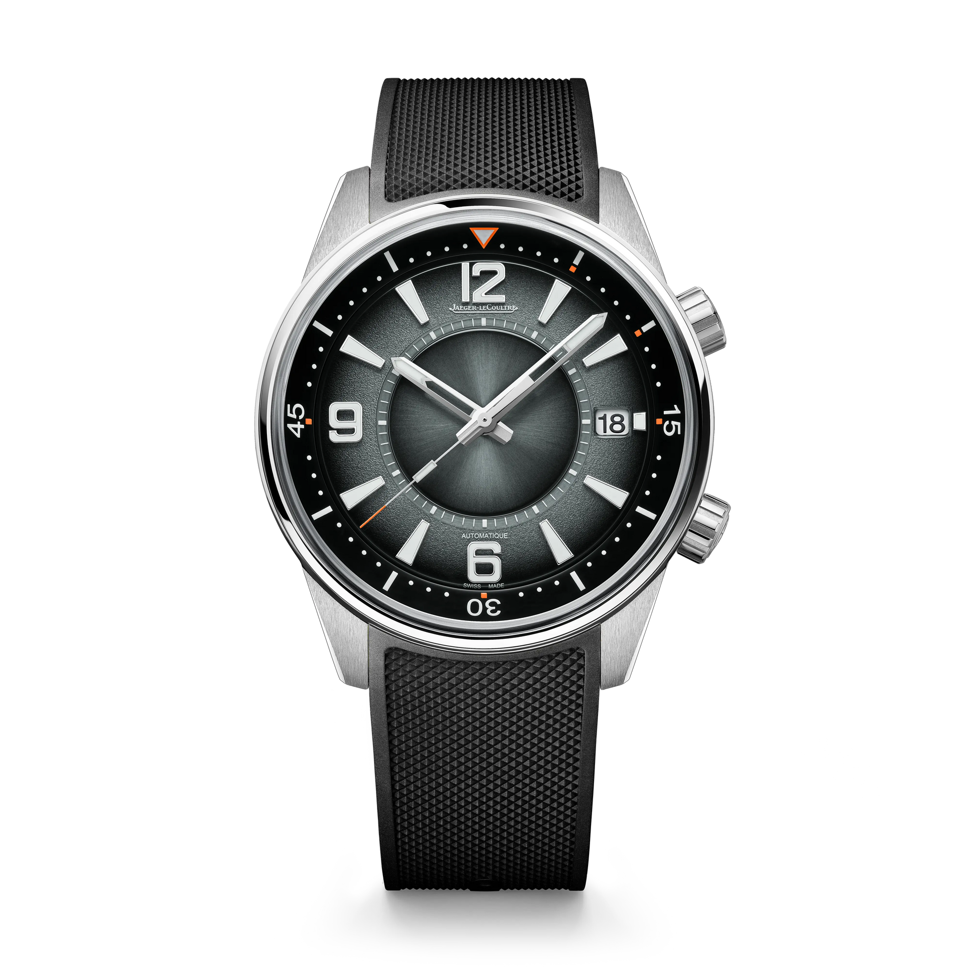 JLC - Polaris Date - 42 MM - Stainless Steel - Ocean Gray Dial - Black Rubber Strap - Q9068650
