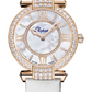 Chopard Imperiale Rose Gold 36 MM - White Leather Strap - Diamond Bezel - Mother-Of-Pearl Diamond Dial - 384242-5005