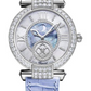 Chopard Imperiale White Gold 36 MM - Blue Leather Strap - Diamond Bezel - White and Blue Mother-Of-Pearl Dial - 384246-1001