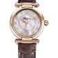 Chopard Imperiale Rose Gold 29 MM - Brown Leather Strap -  Mother-of-Pearl Dial  - 384319-5009